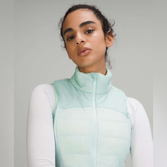 NWT Lululemon Down For It All Puffer Vest - Delicate Mint - Outdoor Winter Fall - Picture 5 of 16